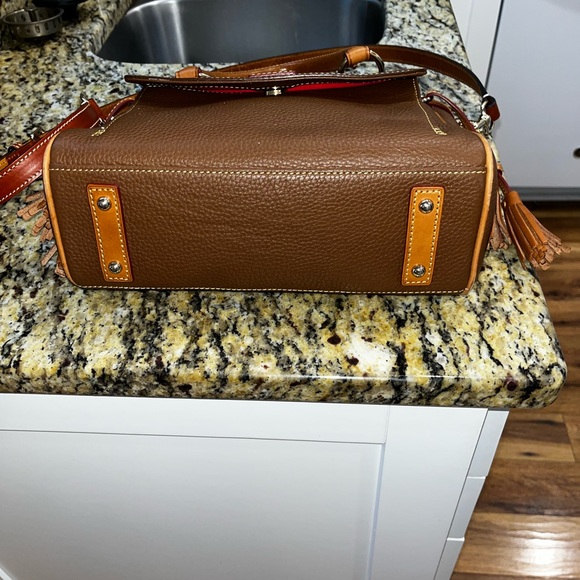Dooney & Bourke Brown and Tan Leather Bag - Picture 4 of 16